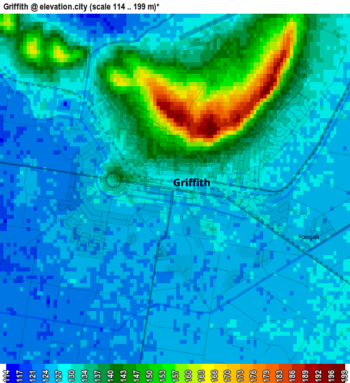 Griffith elevation map