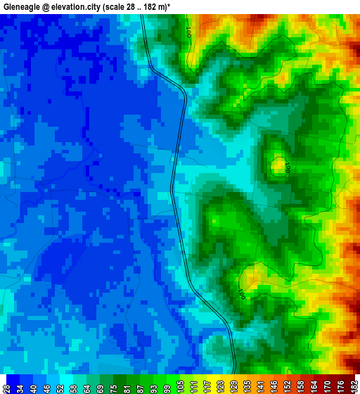 Gleneagle elevation map