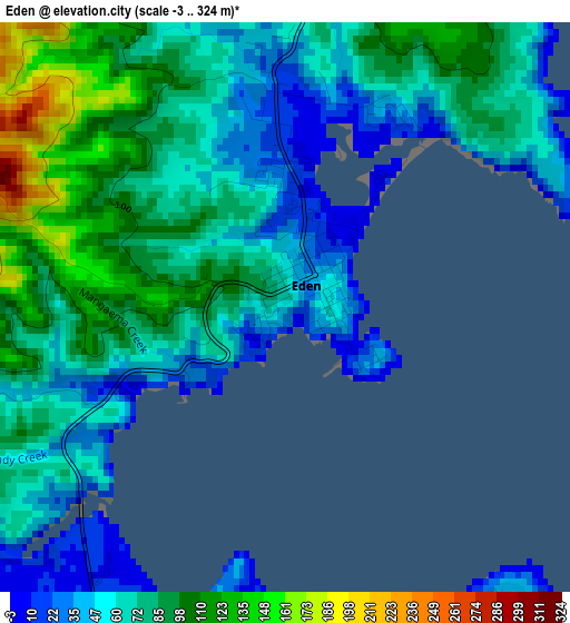 Eden elevation map