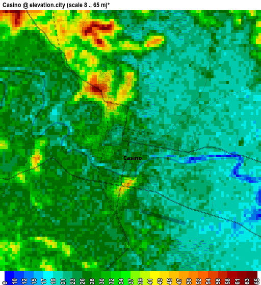 Casino elevation map