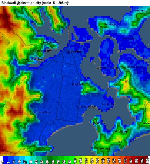 Blackwall elevation map