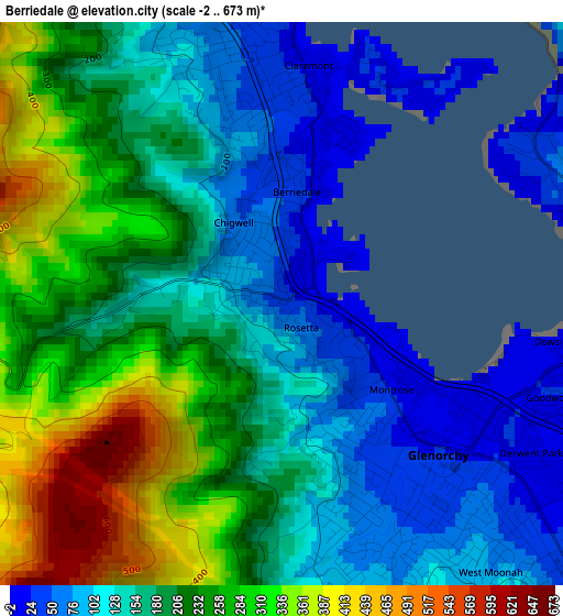 Berriedale elevation map