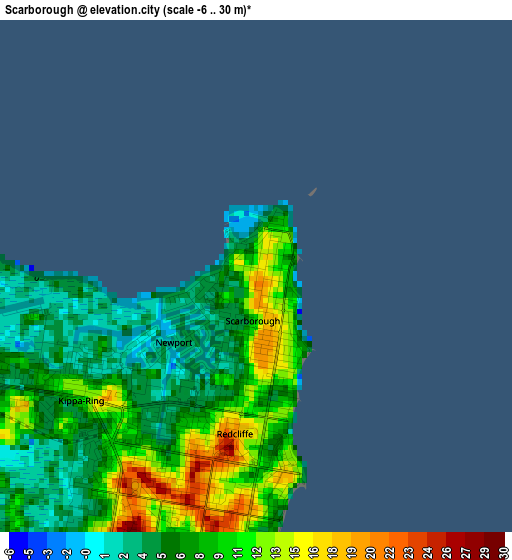 Scarborough elevation map