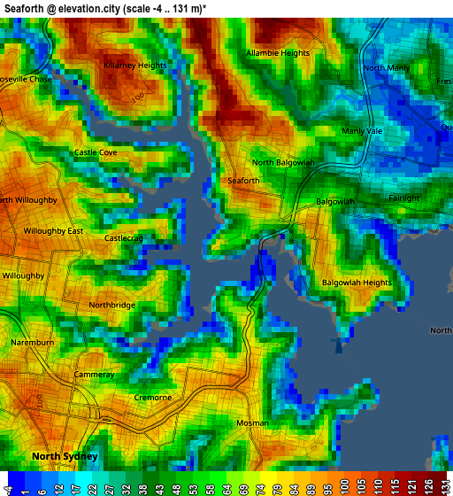 Seaforth elevation map