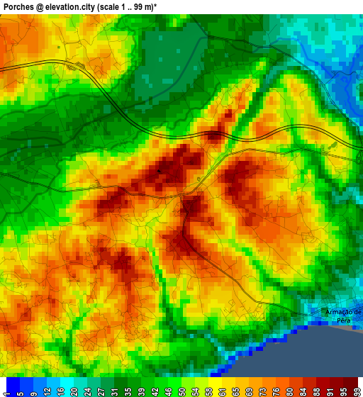 Porches elevation map