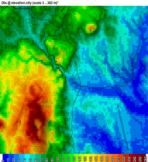Ota elevation map