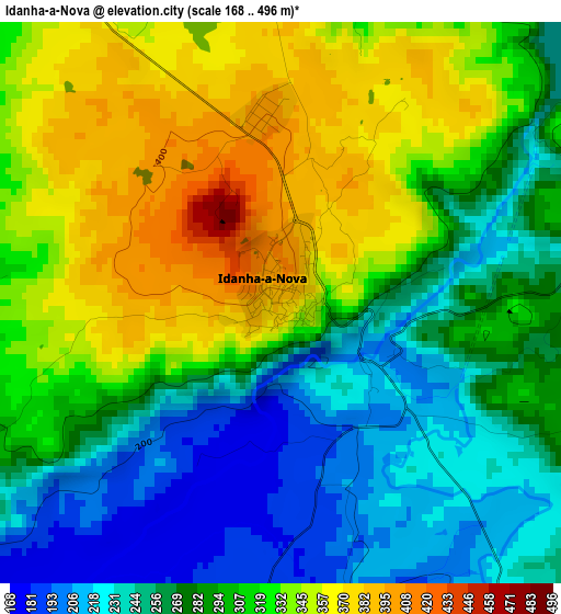 Idanha-a-Nova elevation map