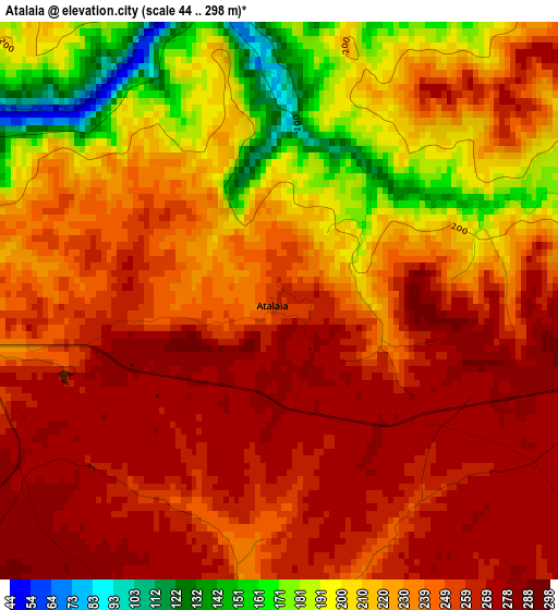 Atalaia elevation map