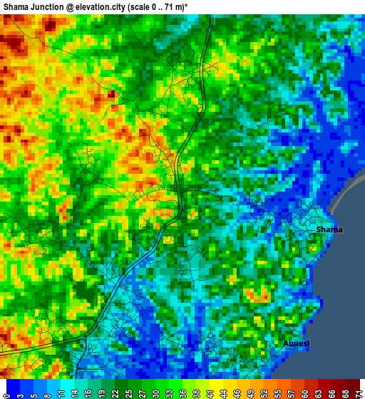 Shama Junction elevation map