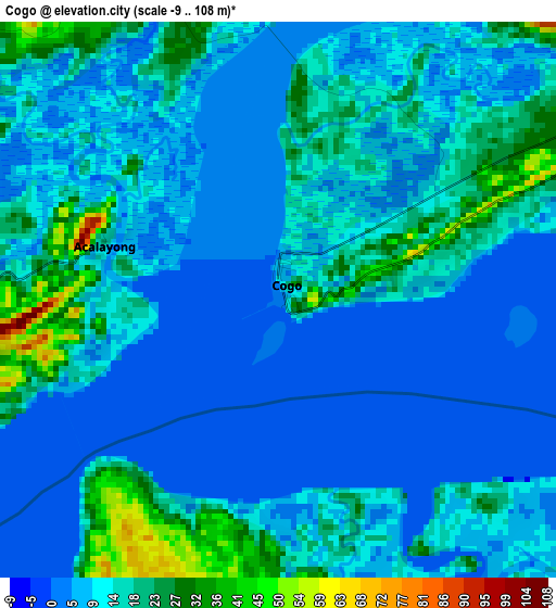 Cogo elevation map