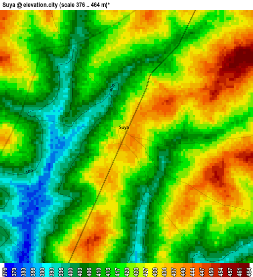 Suya elevation map