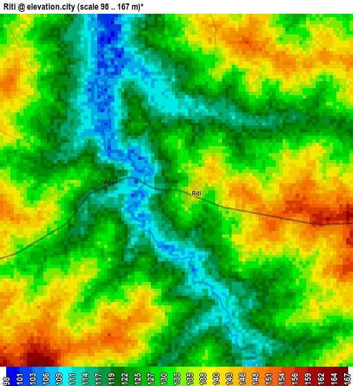 Riti elevation map