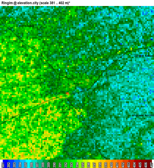 Ringim elevation map