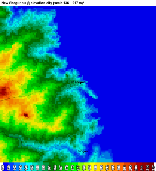 New Shagunnu elevation map