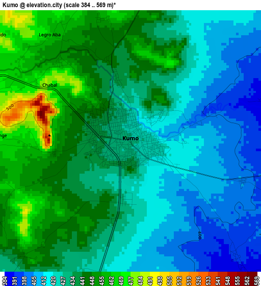 Kumo elevation map