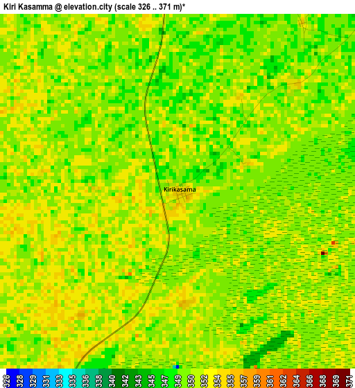 Kiri Kasamma elevation map