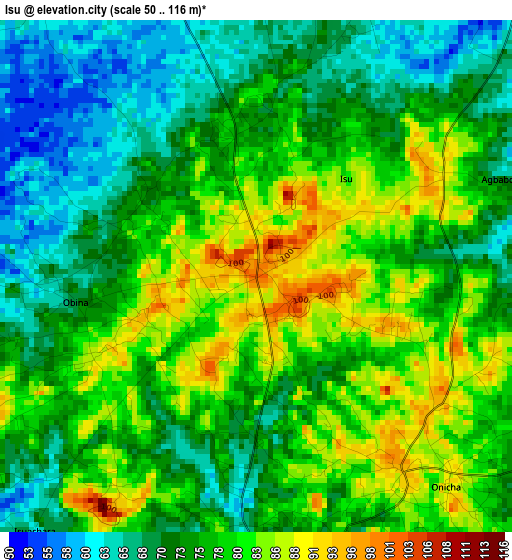 Isu elevation map