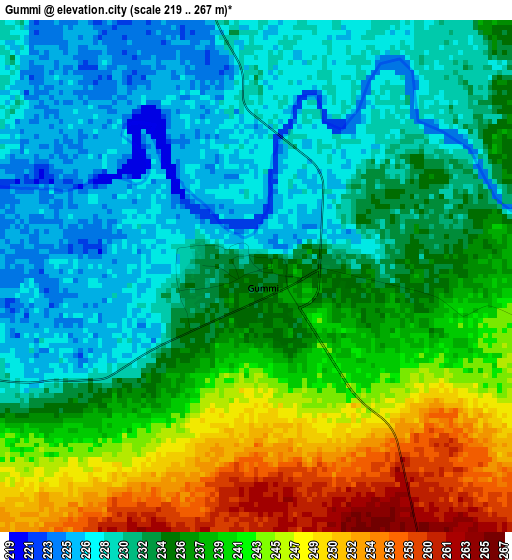 Gummi elevation map