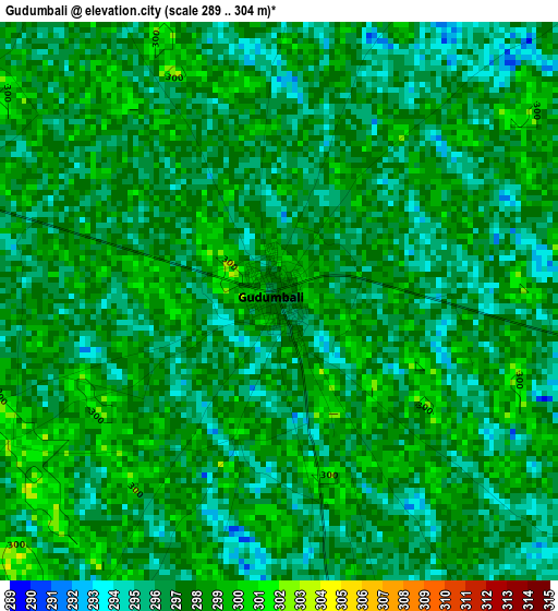 Gudumbali elevation map