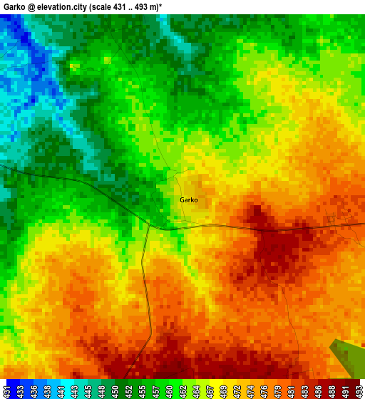 Garko elevation map