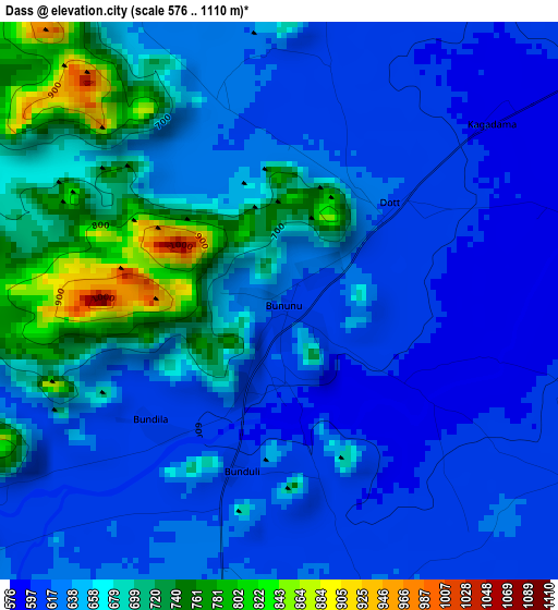 Dass elevation map