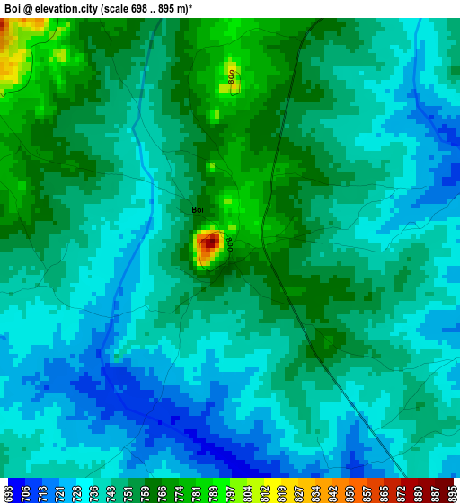 Boi elevation map