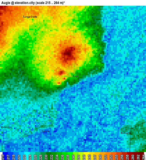 Augie elevation map