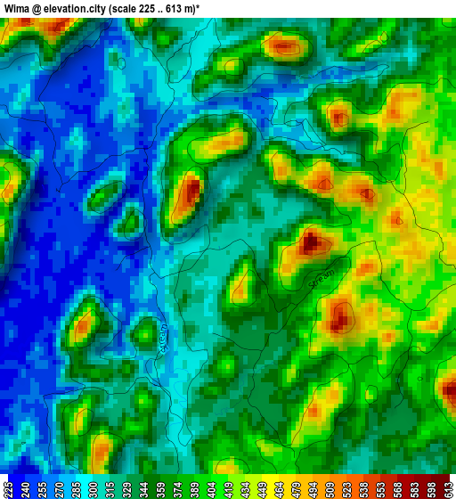 Wima elevation map