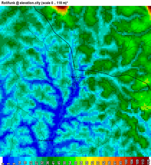 Rotifunk elevation map