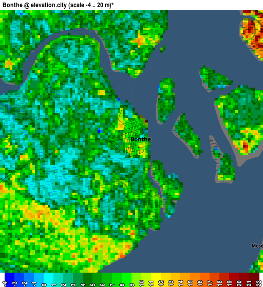 Bonthe elevation map