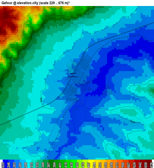 Gafour elevation map