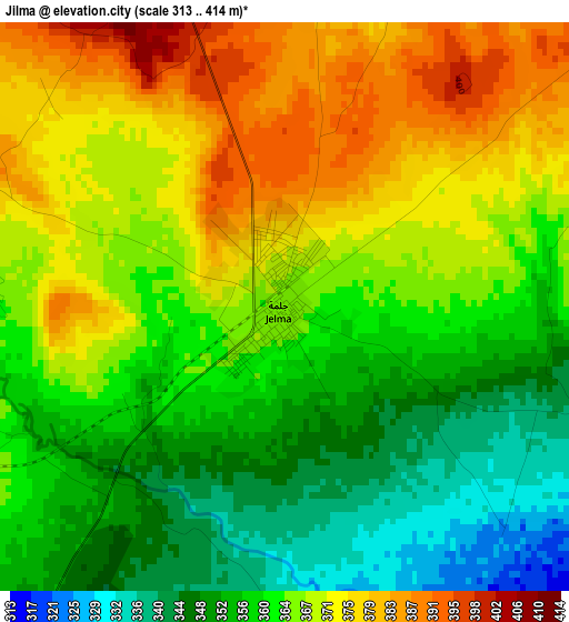 Jilma elevation map