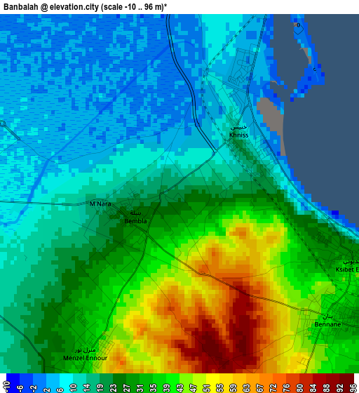 Banbalah elevation map