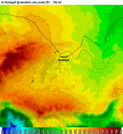 Ar Rudayyif elevation map