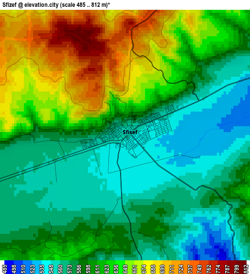 Sfizef elevation map