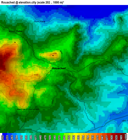 Rouached elevation map