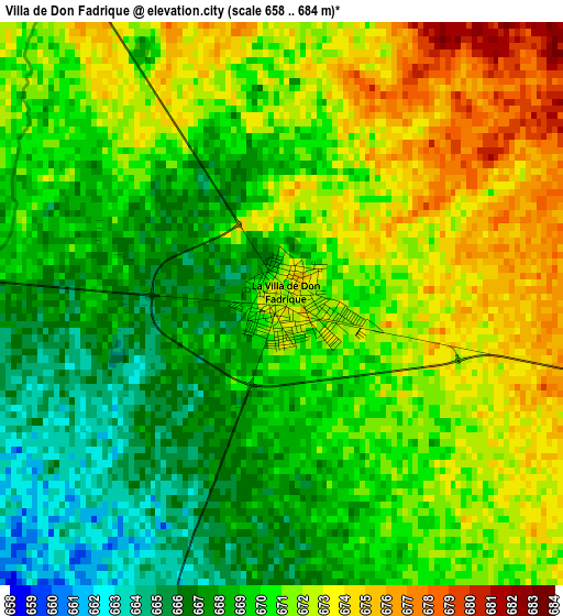 Villa de Don Fadrique elevation map