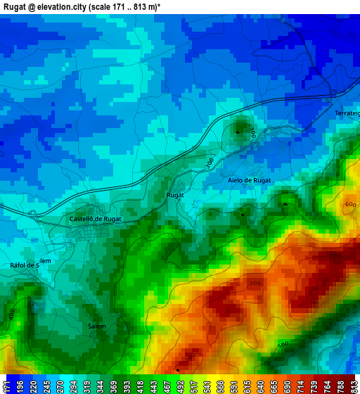 Rugat elevation map