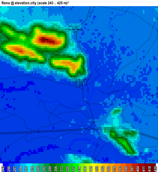 Rena elevation map