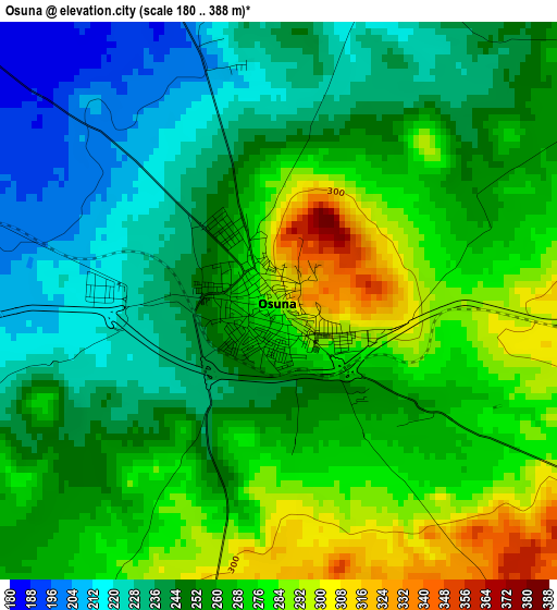 Osuna elevation map