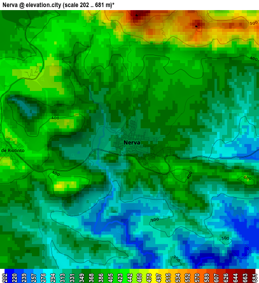 Nerva elevation map