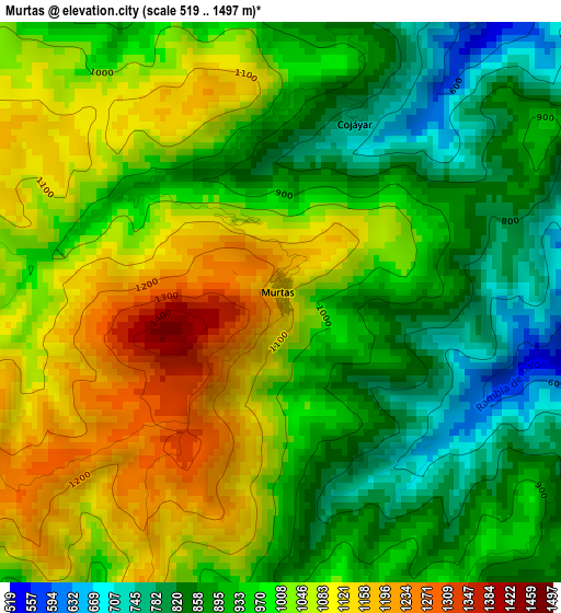 Murtas elevation map