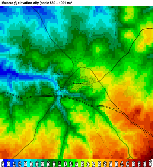 Munera elevation map