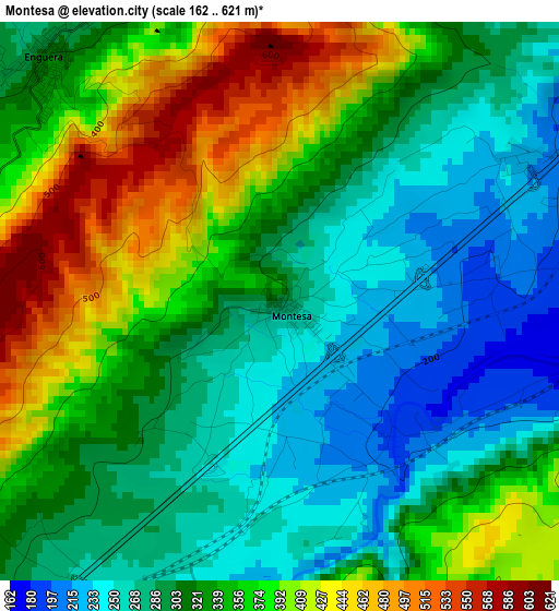 Montesa elevation map