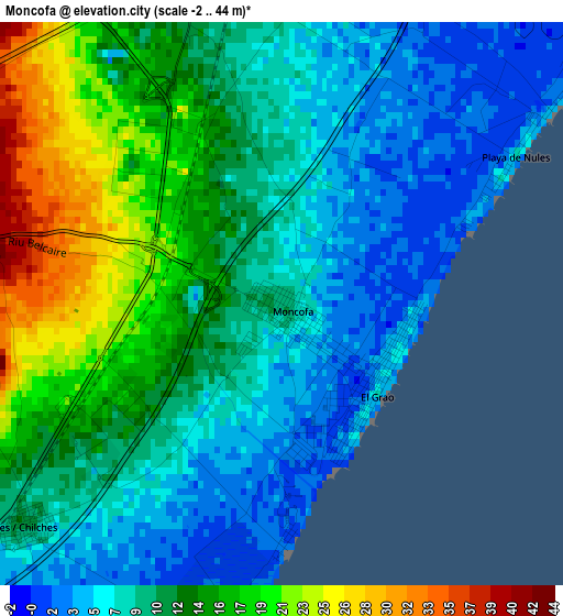 Moncofa elevation map