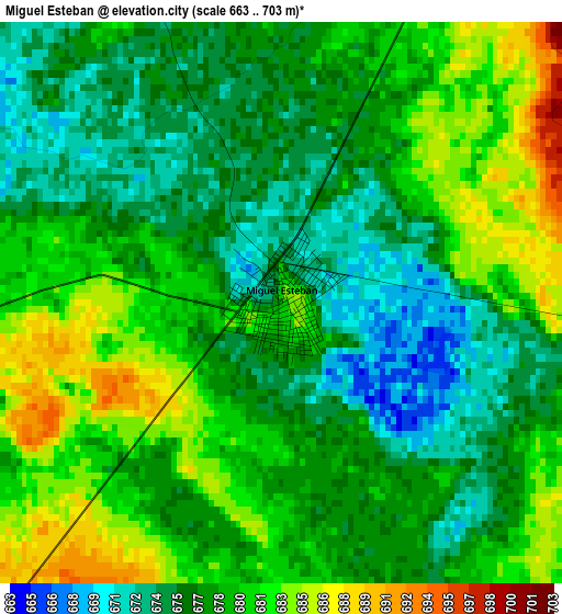Miguel Esteban elevation map