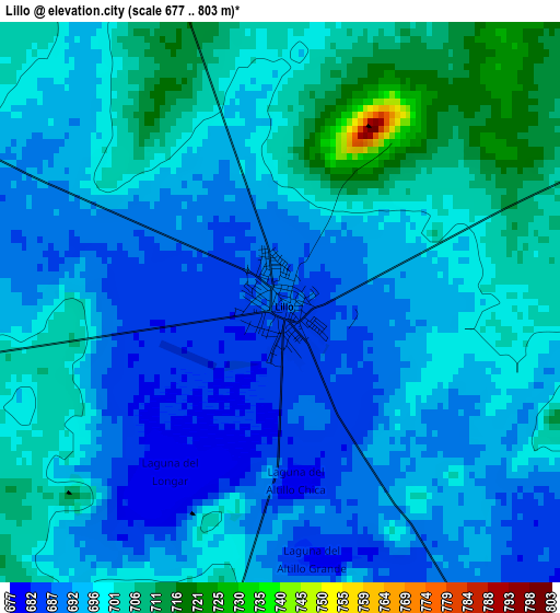 Lillo elevation map