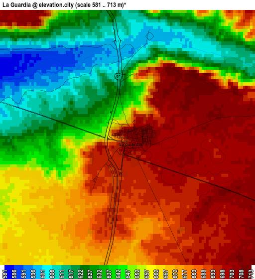 La Guardia elevation map