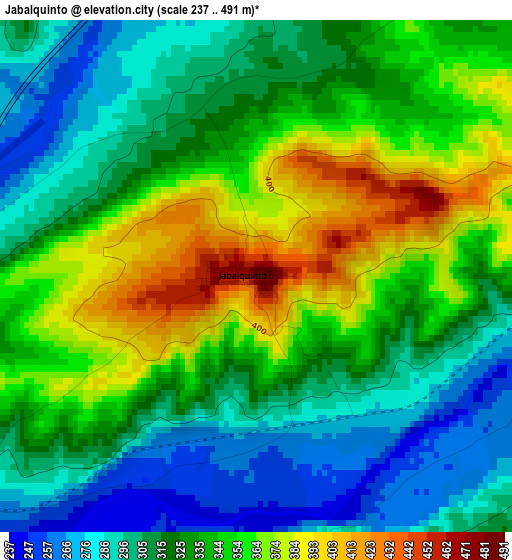 Jabalquinto elevation map