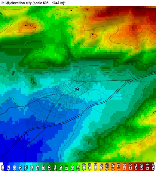 Ibi elevation map